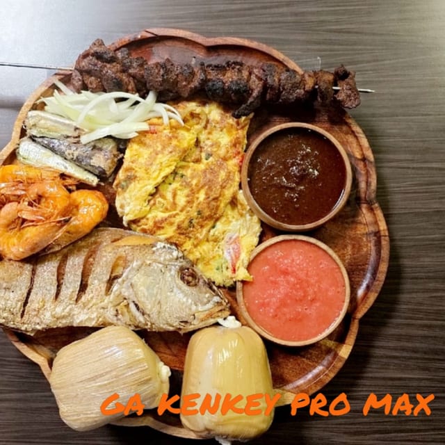 Ga Kankey Pro Max Platter Eggs, shrimps, chofi, kabobs,.
